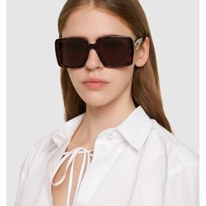 SALE! NEW Gucci GG1692S 002 Havana Brown Square Women Sunglasses